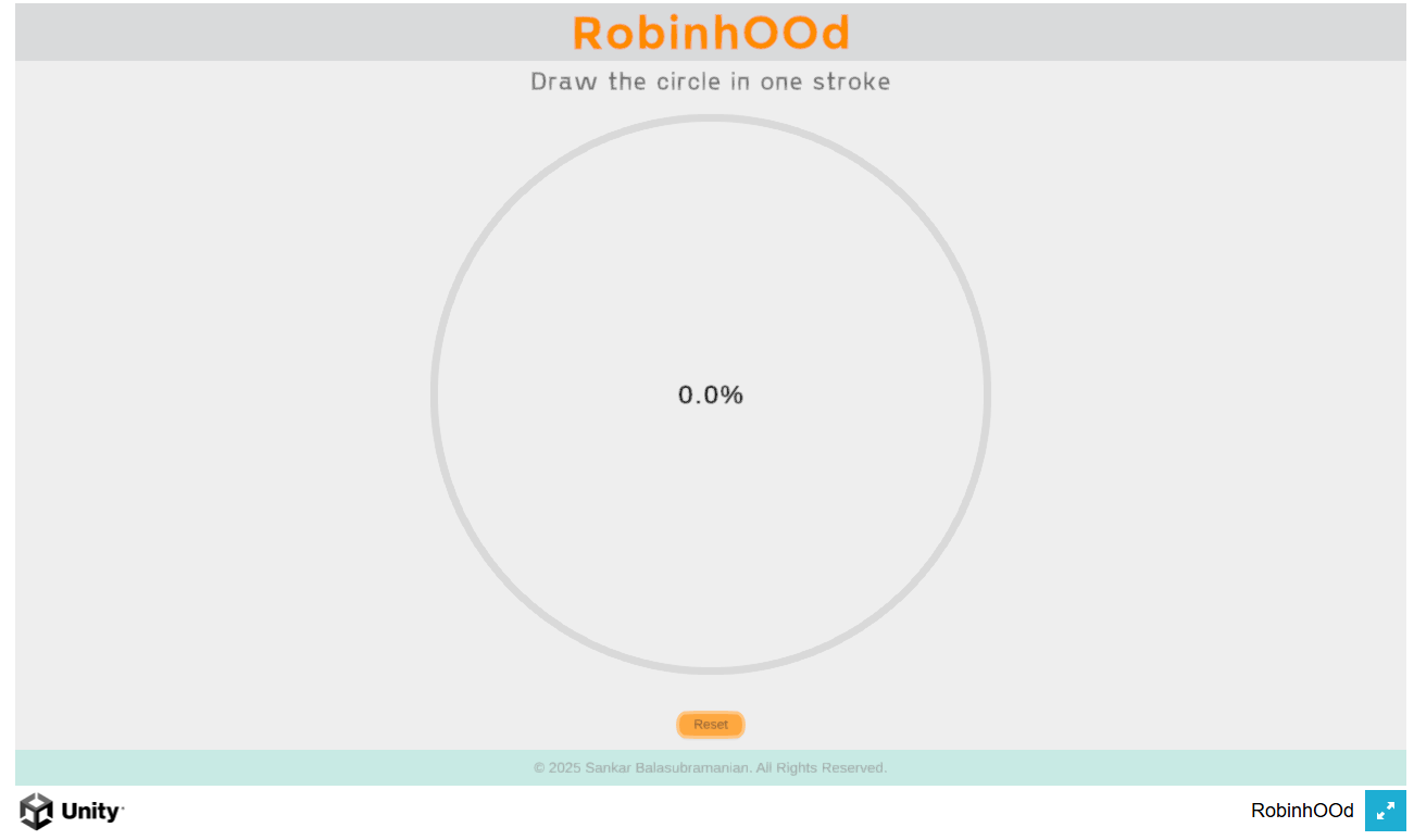 RobinhOOd Circle Drawing Interface